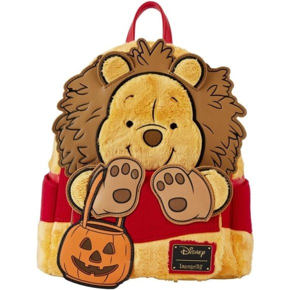 Winnie the Pooh Halloween Costume Plush Cosplay Mini Backpack - Picture 1 of 1